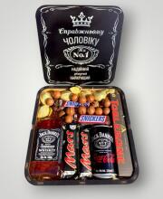 Подарунковий набір бокс для нього "Jack Daniel's Sweet Combo" №212