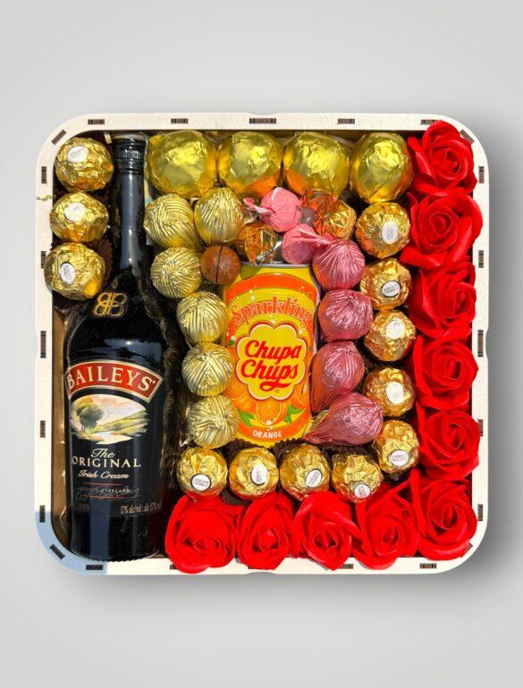 Подарочный набор бокс для нее "Baileys Rose Collection" №341