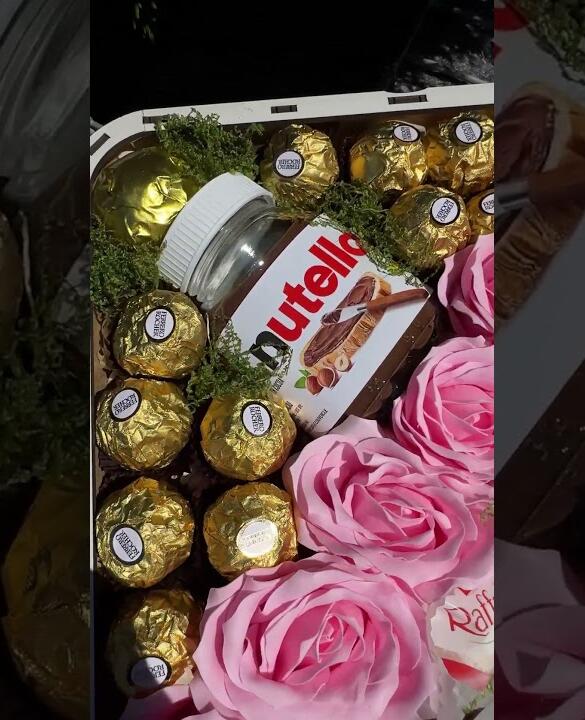 Подарочный набор бокс для нее "Rosy Ferrero Delight" №374