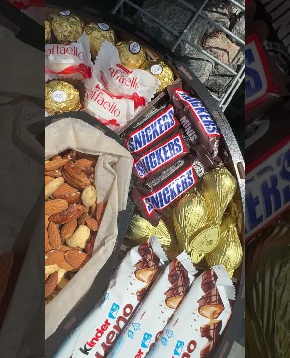 Подарочный набор бокс для нее "Nut & Chocolate Paradise" №371
