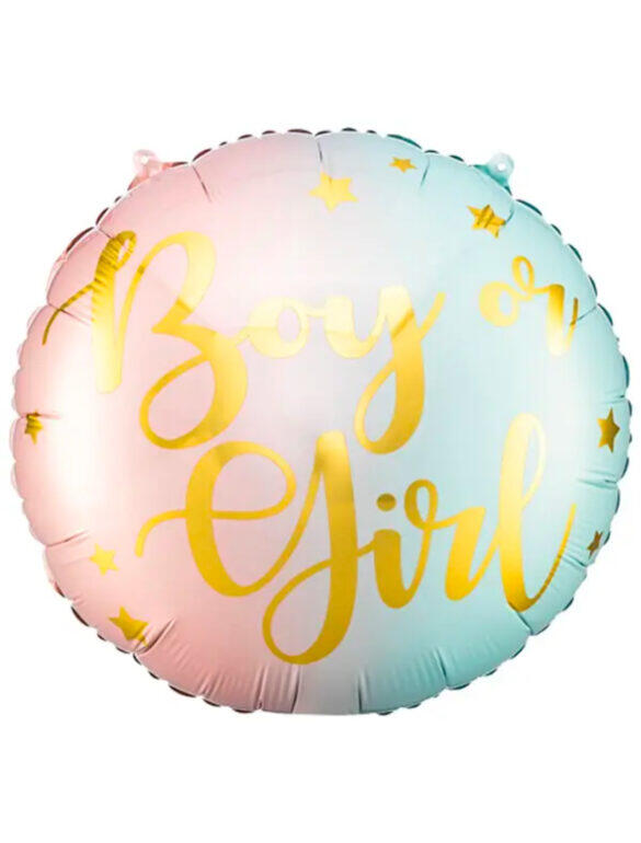 Шарик фольгированный 45 см Boy Or Girl