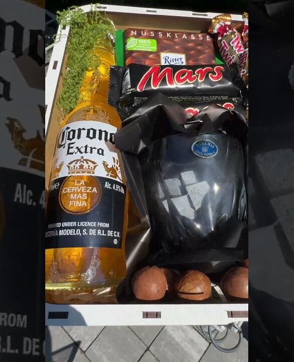 Подарочный набор бокс для него "Jäger & Corona Prestige" №334