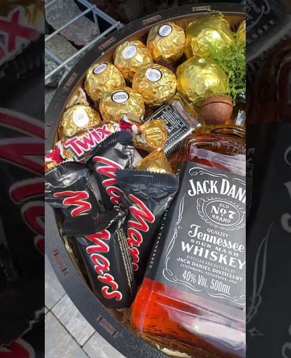 Подарочный набор бокс для него "Jack Daniel's Golden Feast" №363