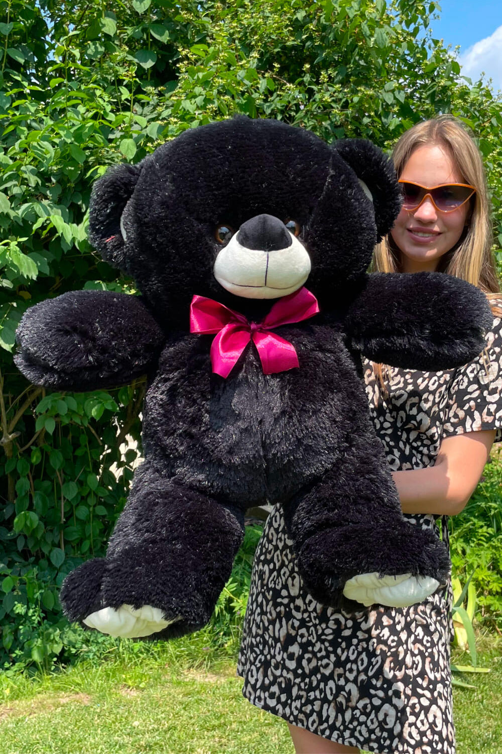 Плюшевый мишка Томик 100 см, 1м Черный