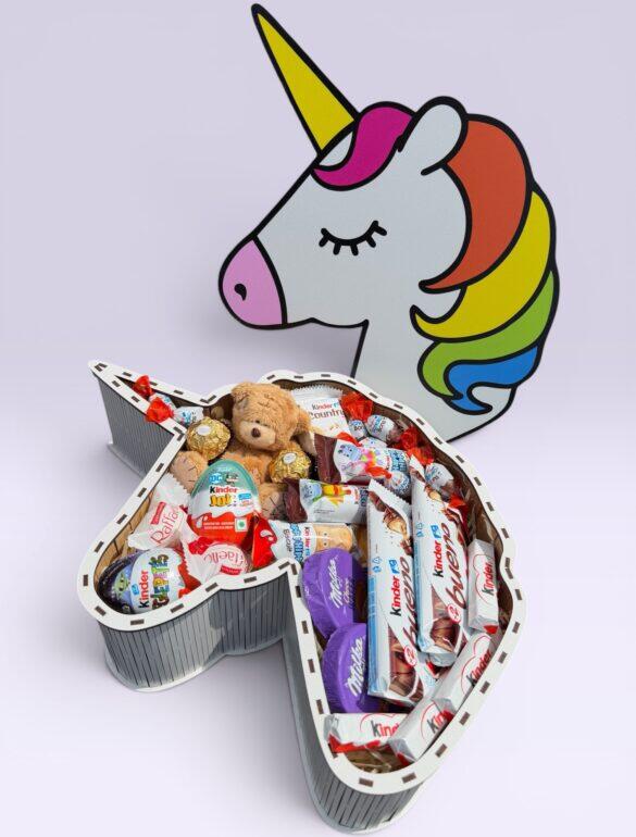 Подарунковий набір бокс «Kinder Unicorn» №133