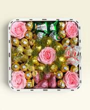 Подарочный набор бокс для нее "Ferrero Rose Dream" №369