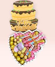 Подарочный набор бокс для нее "Queen's Sweet Cake" №385