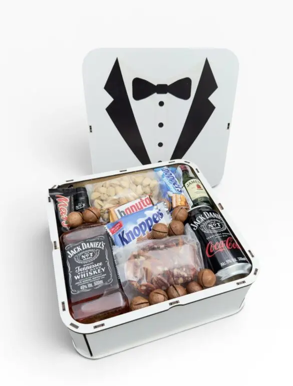 Подарочный набор бокс для него «Nut & Whisky Box» №140