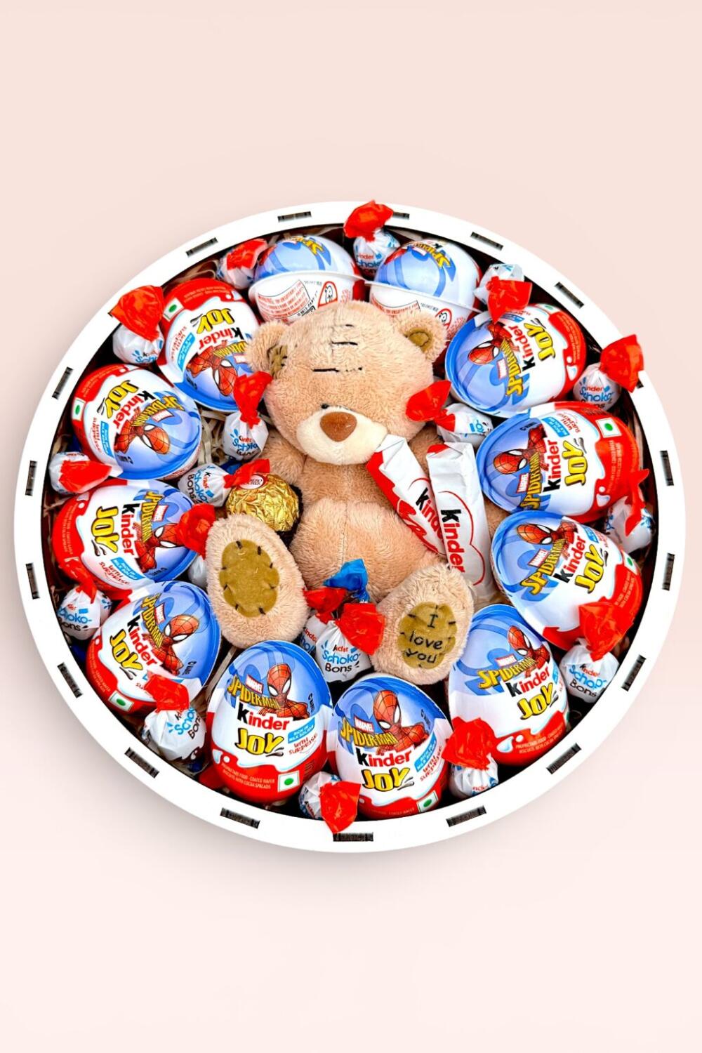 Подарочный набор бокс для нее "Kinder Teddy Surprise" №248