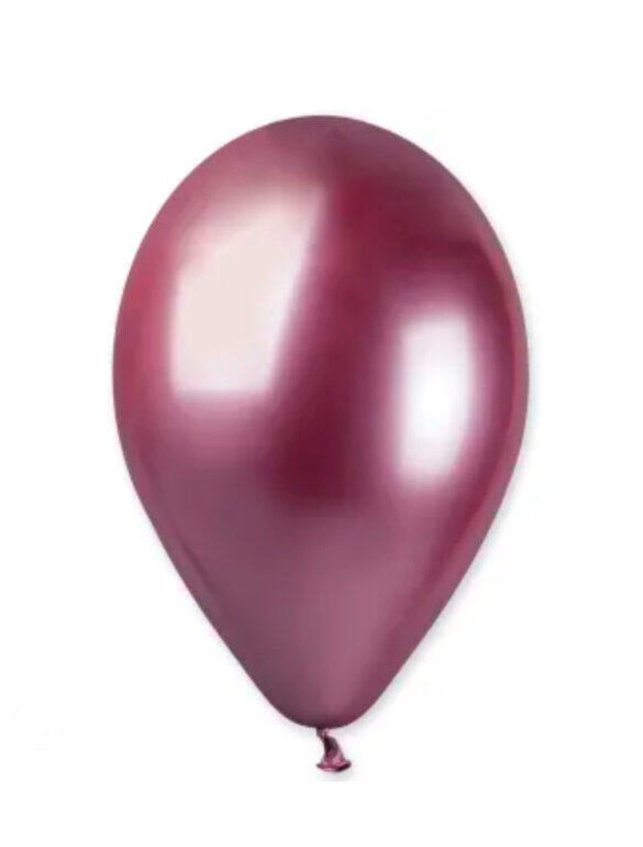 Шарик латексный 13" Хром розовый ShinyPink