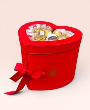 Подарунковий набір бокс для неї «Red Heart Sweet Luxury» №161