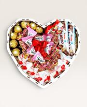 Подарунковий набір бокс для неї "Love & Chocolate Harmony" №235