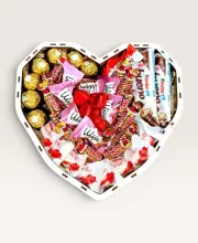 Подарунковий набір бокс для неї "Love & Chocolate Harmony" №235