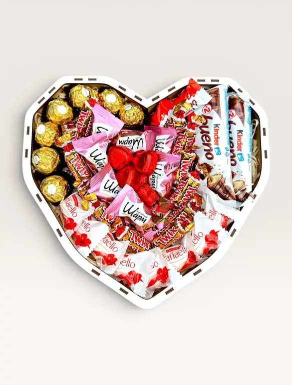 Подарунковий набір бокс для неї "Love & Chocolate Harmony" №235