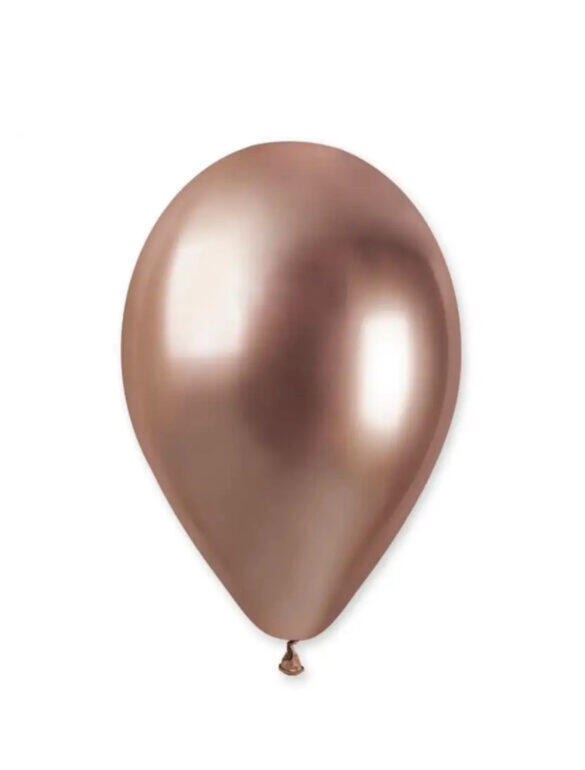 Шарик латексный 13" Хром розовое золото Shiny Rose Gold