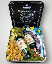 Подарочный набор бокс для него "Jameson's Chocolate Indulgence" №347