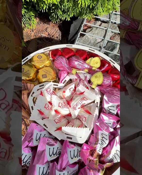 Подарочный набор бокс для нее "Pink Chocolate Fantasy" №192