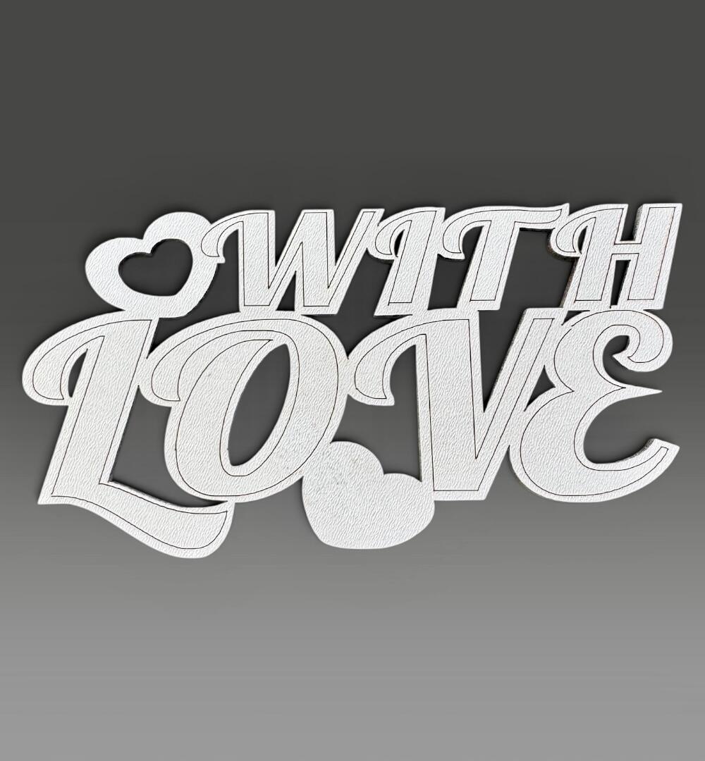 Топпер "With love"