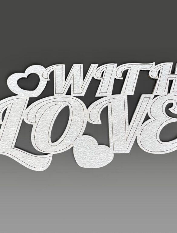 Топпер "With love"