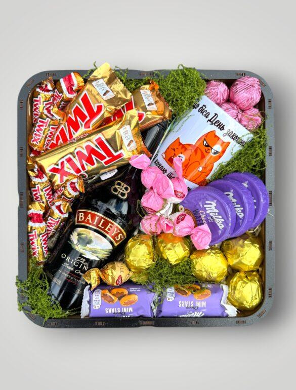 Подарочный набор бокс для нее "Luxury Baileys Sweets" №358