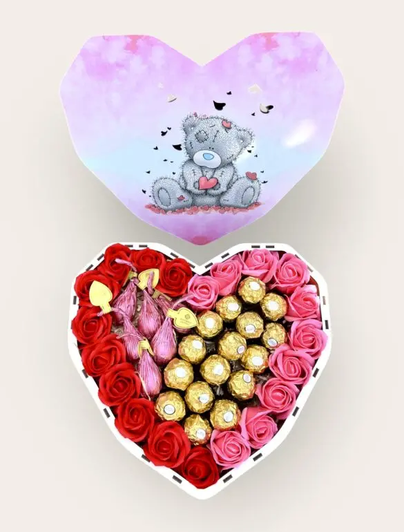 Подарунковий набір бокс для неї "Ruby & Rose Delight" №187