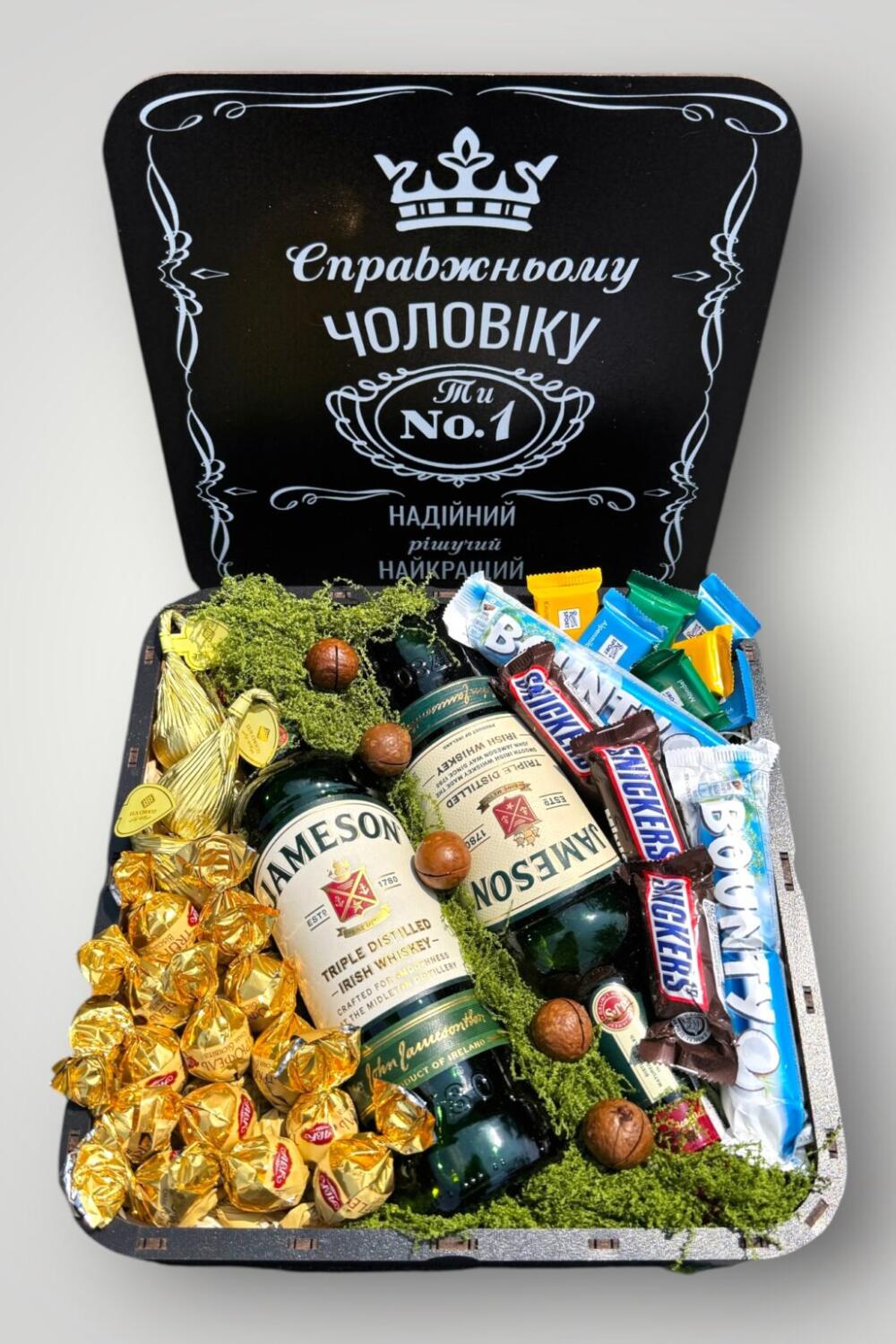 Подарочный набор бокс для него "Jameson's Chocolate Indulgence" №347