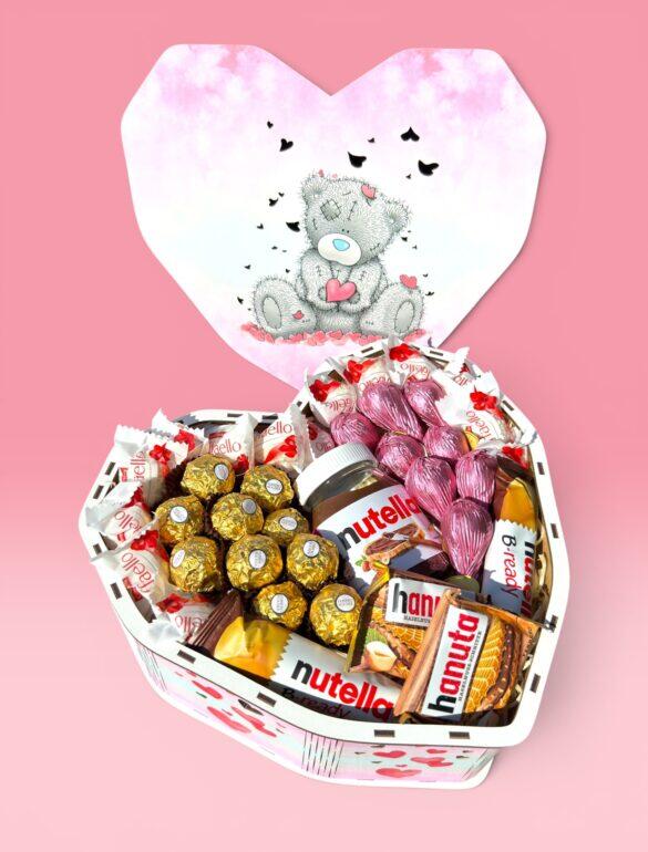 Подарунковий набір бокс для неї "Nutella & Ferrero Magic" №227