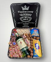 Подарунковий набір бокс для нього "Whiskey Snack Paradise" №197