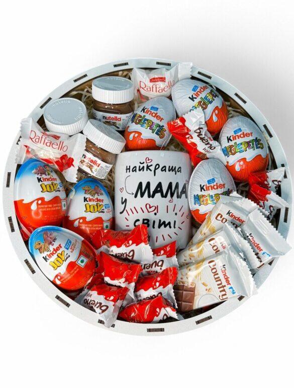 Солодкий подарунковий набір бокс з Kinder для мами №18