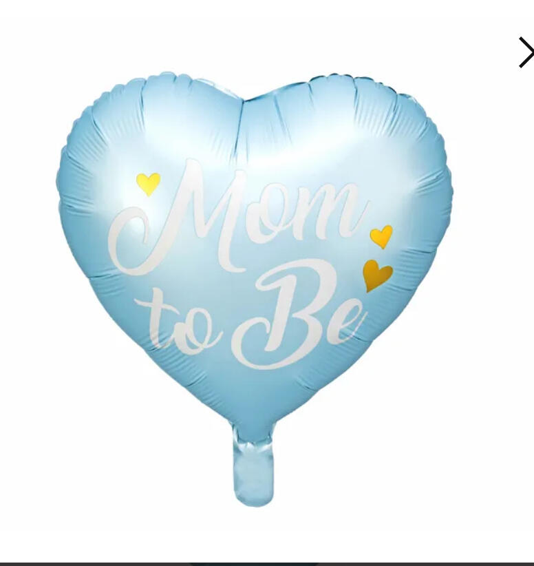 Шарик фольгированный Mom to Be, 35 см, голубой