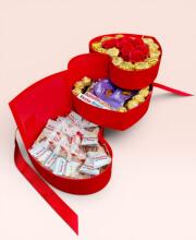 Подарунковий набір бокс для неї «Heart of Sweet Romance» №162
