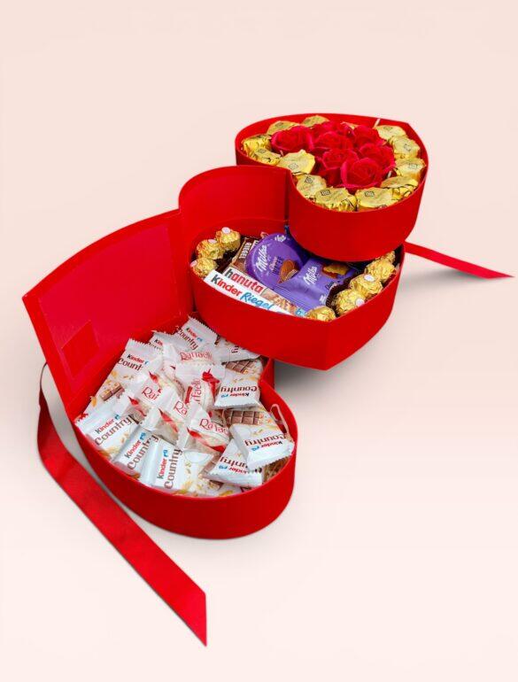Подарунковий набір бокс для неї «Heart of Sweet Romance» №162