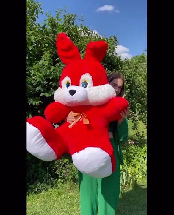 Зайка 140 см Червоний