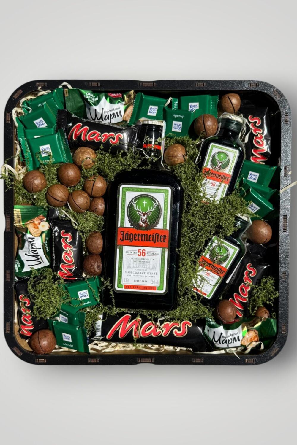 Подарочный набор бокс для него "Jäger Emerald Edition" №360