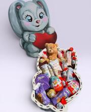 Подарунковий набір бокс «Chocolate Bunny» №132
