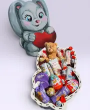 Подарунковий набір бокс «Chocolate Bunny» №132