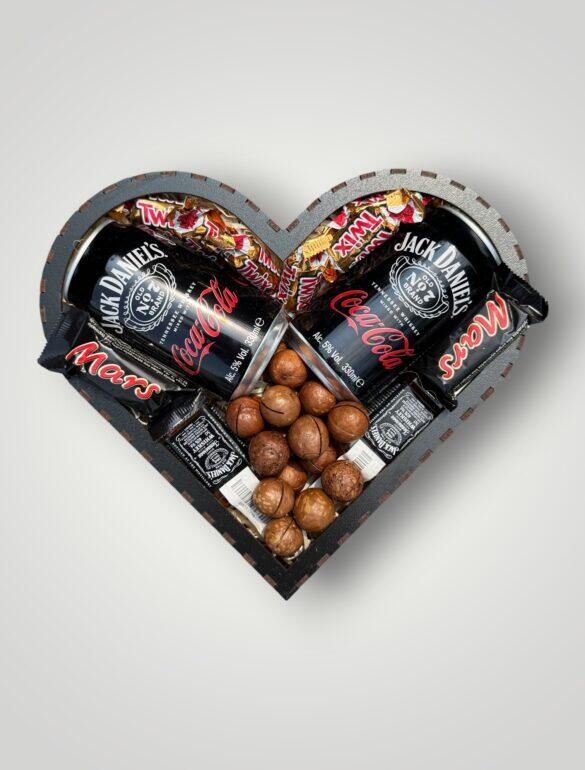 Подарочный набор бокс для него "Jack & Cola Sweet Heart" №316