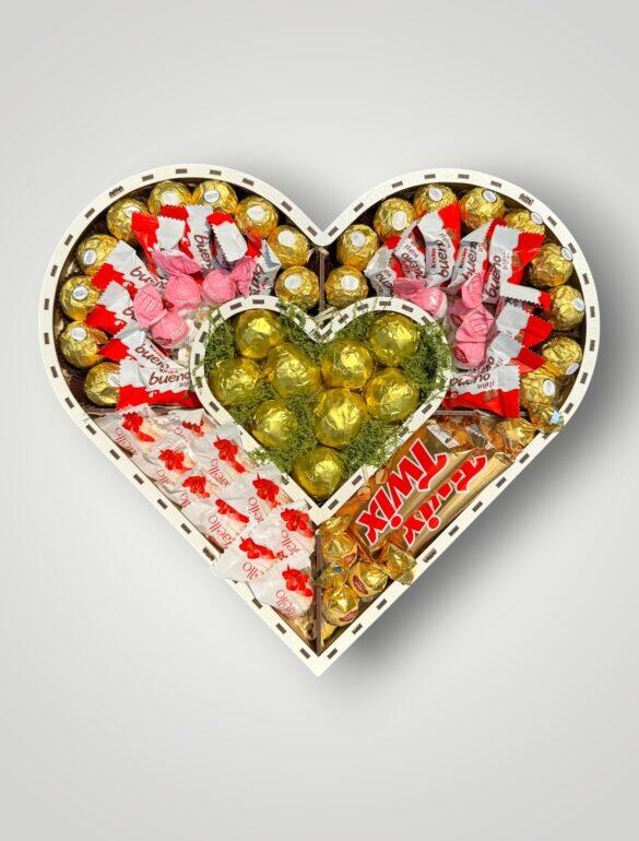 Подарунковий набір бокс для неї "Romantic Sweet Harmony" №344