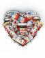 Подарунковий набір бокс сердечко для неї з Kinder та Nutella №17