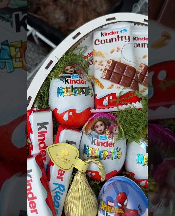 Подарунковий набір бокс для неї "Nutella & Kinder Party" №353