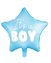 Фольгированный шарик звезда «It's a Boy» 48 см PartyDeco
