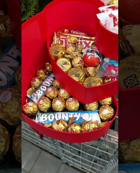 Подарунковий набір бокс для неї «Red Heart Sweet Luxury» №161