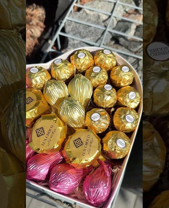 Подарунковий набір бокс для неї "Pink Ferrero Dream" №205