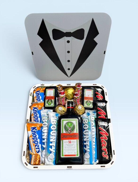 Подарочный набор бокс для него "Jäger Sweet Prestige" №372