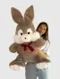 Плюшевий зайка 100 см 1 м Капучино