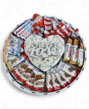 Солодкий подарунок бокс «Love in Chocolate» з білими трояндами №59