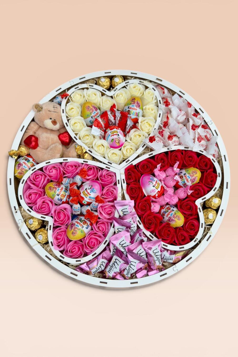 Подарочный набор бокс для нее «Three Hearts of Love» №160