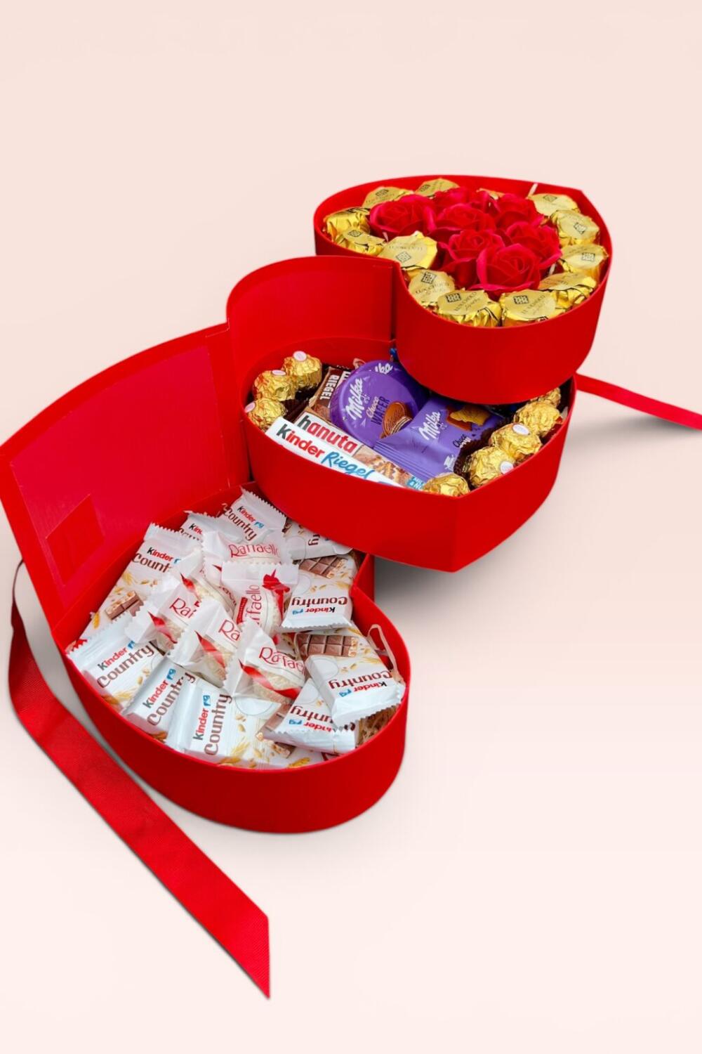 Подарочный набор бокс для нее «Heart of Sweet Romance» №162