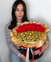 Букет з дубайського шоколаду та Ferrero Rocher «Royal Dubai Bloom»