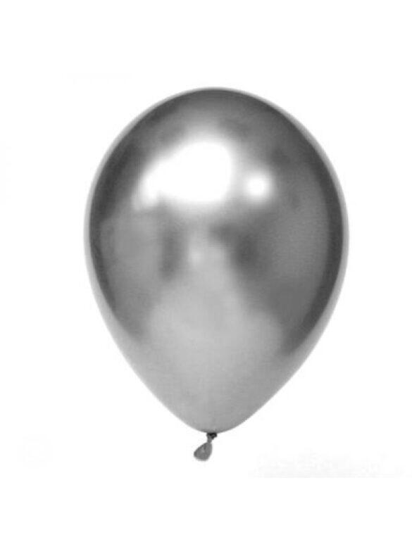 Шарик латексный 13" Хром серебряный ShinySilver